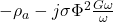 -\rho_a-j\sigma\Phi^2\frac{G\omega}{\omega}