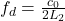 f_d=\frac{c_0}{2L_2}